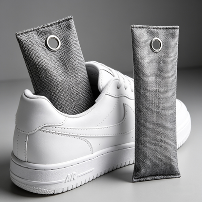Natural Bamboo Charcoal Odor Absorber Bags – Reusable Shoe Deodorizer & Air Purifier (2 Pack)